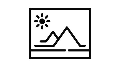 gráfico de movimiento de línea de galería