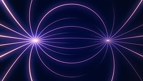 abstract glowing lines tunnel