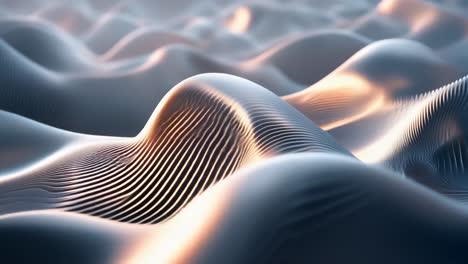 abstract wave landscape
