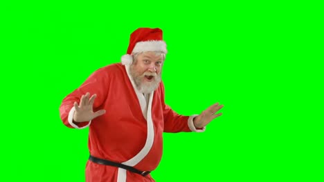 Portrait-of-surprised-santa-claus-waving