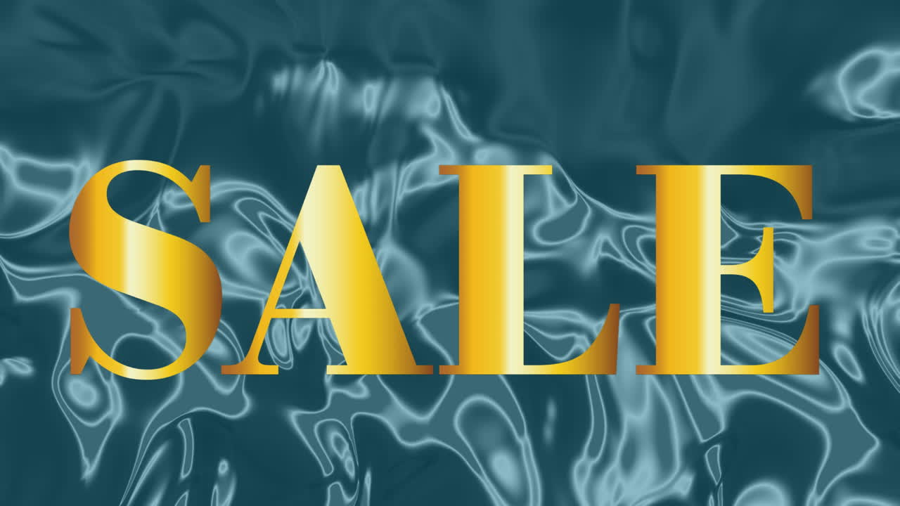 인터페이스에 있는 판매 텍스트의 애니메이션