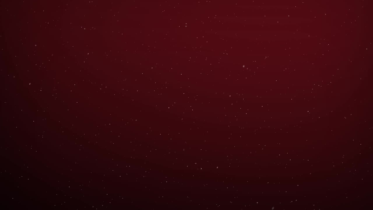 색 입자의 무작위적인 움직임 - 빨간색 배경