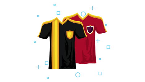two soccer jerseys