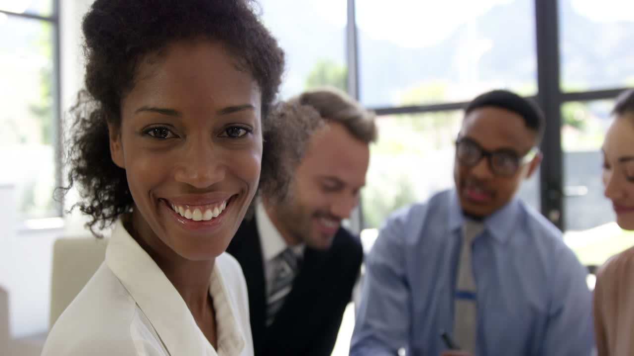 Business people working together
