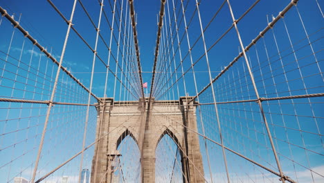 Walk-Along-The-Brooklyn-Bridge-Towards-Manhattan-One-Of-The-Most-Popular-Tourist-Places-Steadicam-Sh
