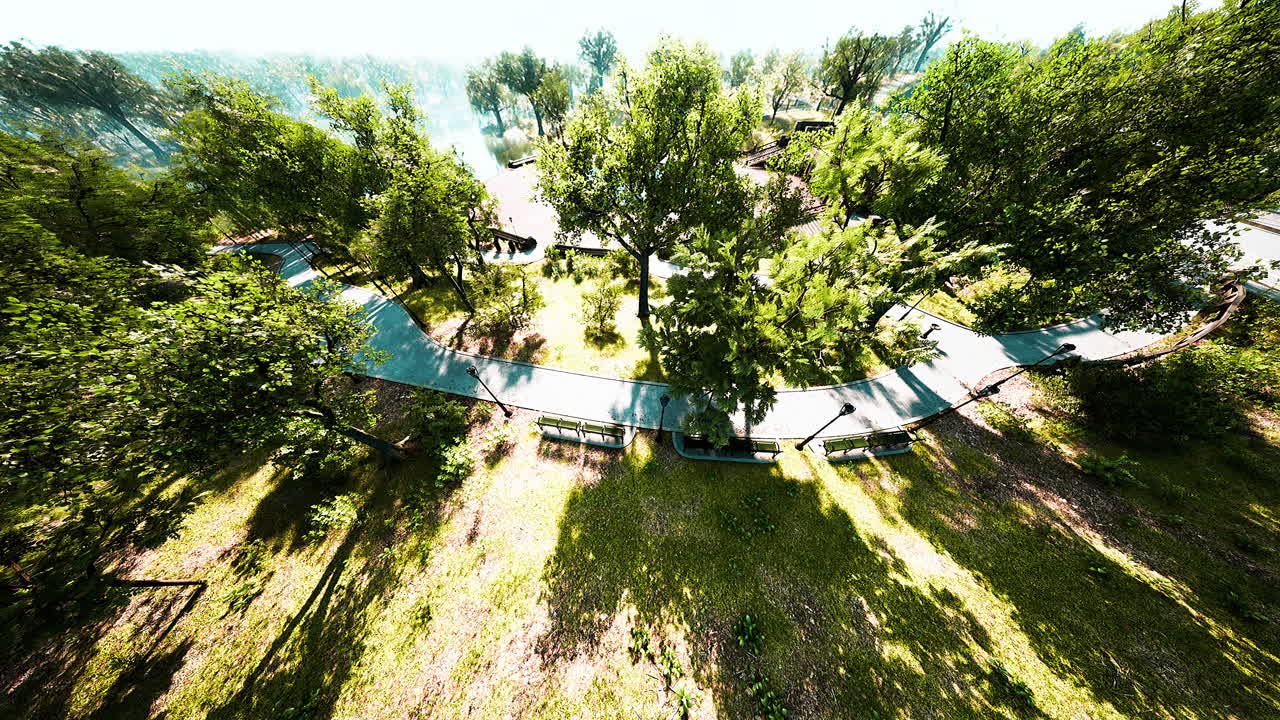 parque central de la ciudad en un día de verano