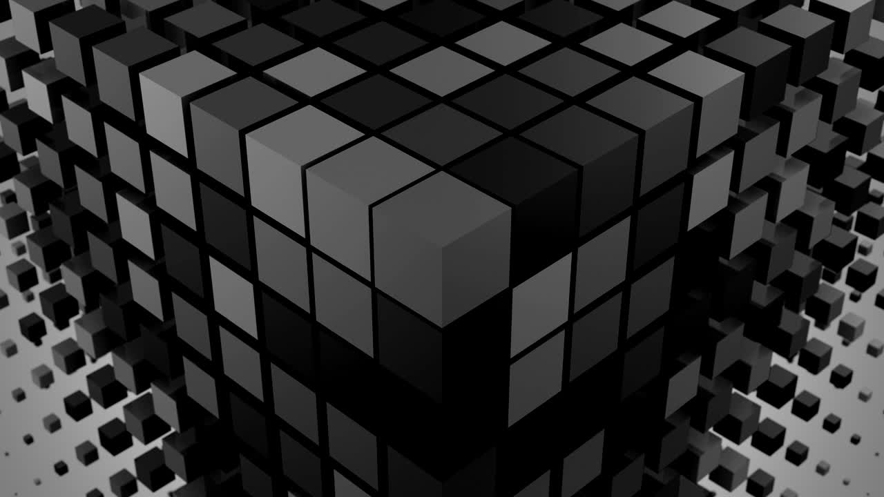 Boxes Formed A Wave In Space