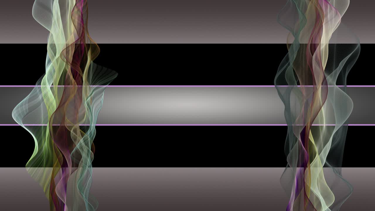 animación fantástica con objeto de onda de partículas en cámara lenta y espacio para texto, 4096x2304 bucle 4k