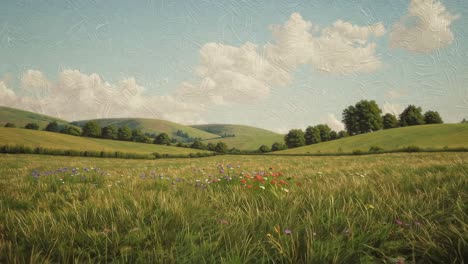 a beautiful summer landscape