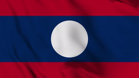 laos flag seamless waving animation