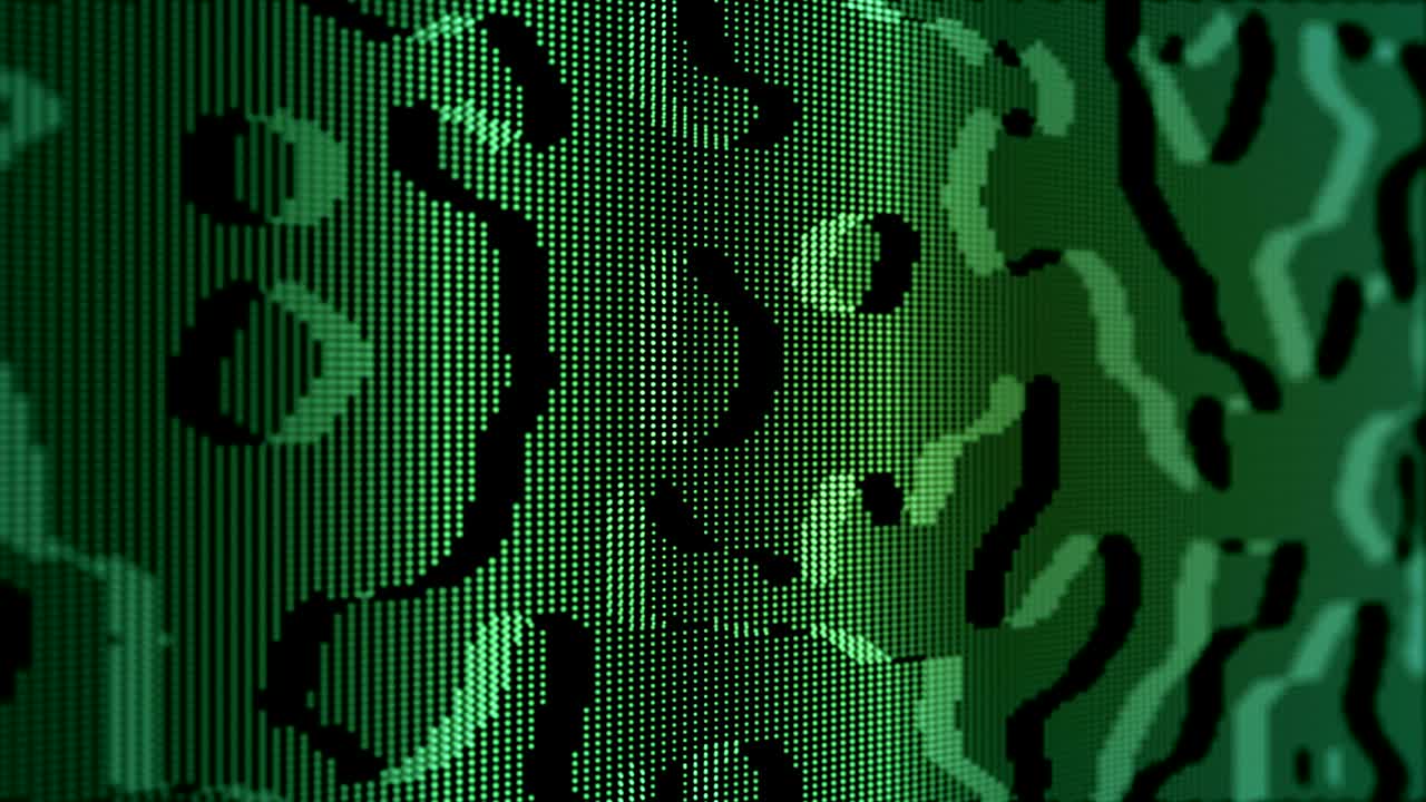 abstract slick digital moderno movimiento de fondo bucle verde