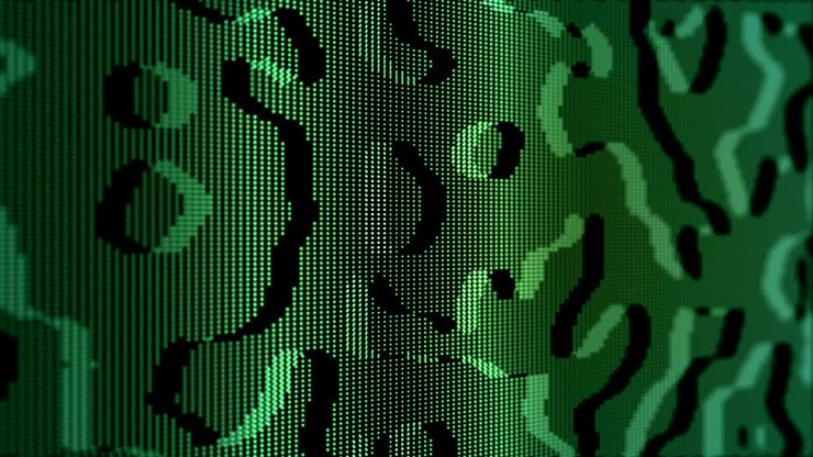abstract slick digital modern motion background loop green