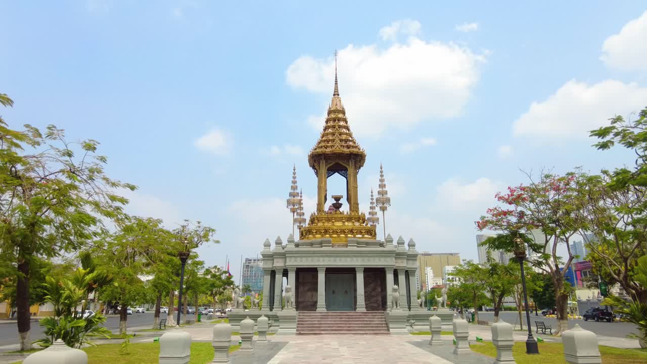 Constitution monument, city symbolic structures, Asian urban landmarks