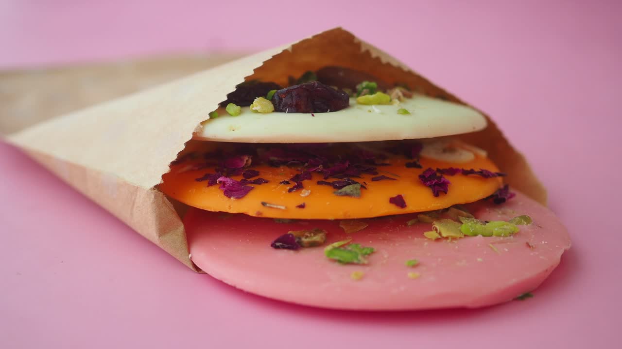 Chocolate rounds in a bag