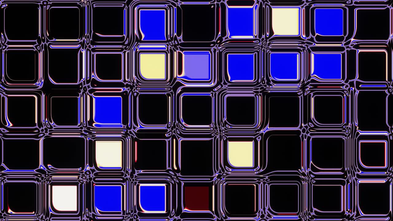 cuadrados de vidrio de estilo discoteca de colores parpadeantes