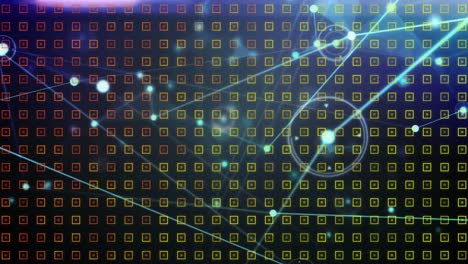 Animation-of-network-of-connections-with-spots-over-pattern