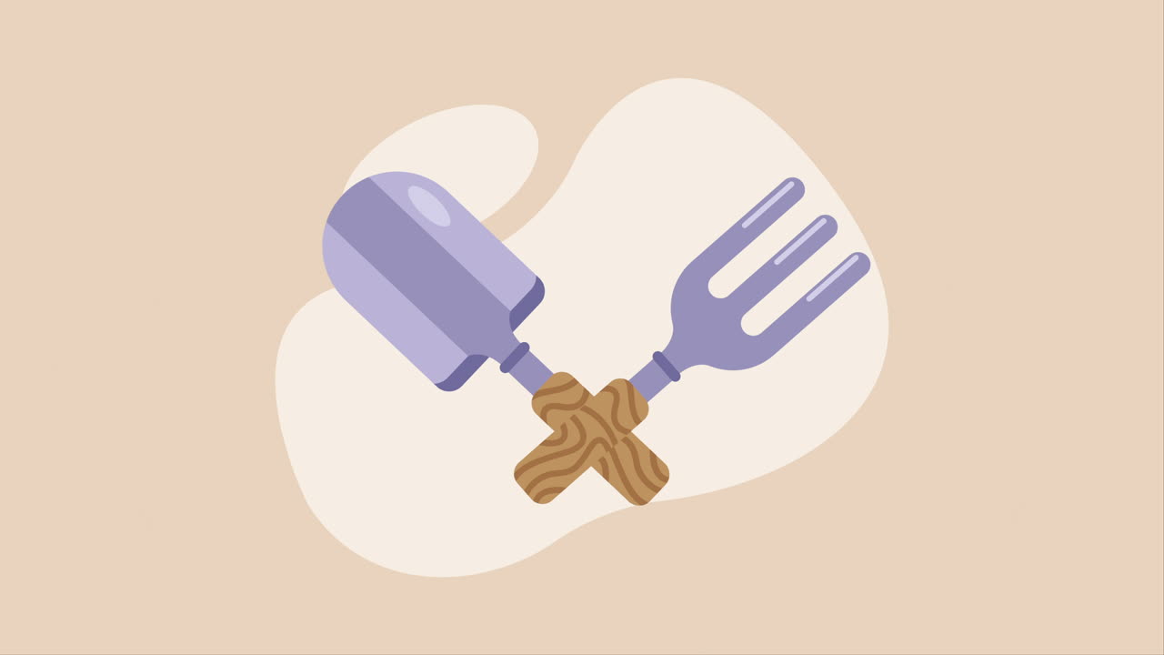 스파과 래크 정원 도구 애니메이션