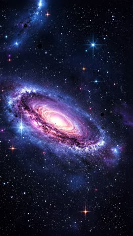 spiral galaxy in deep space