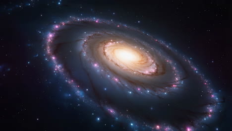 stunning spiral galaxy in deep space