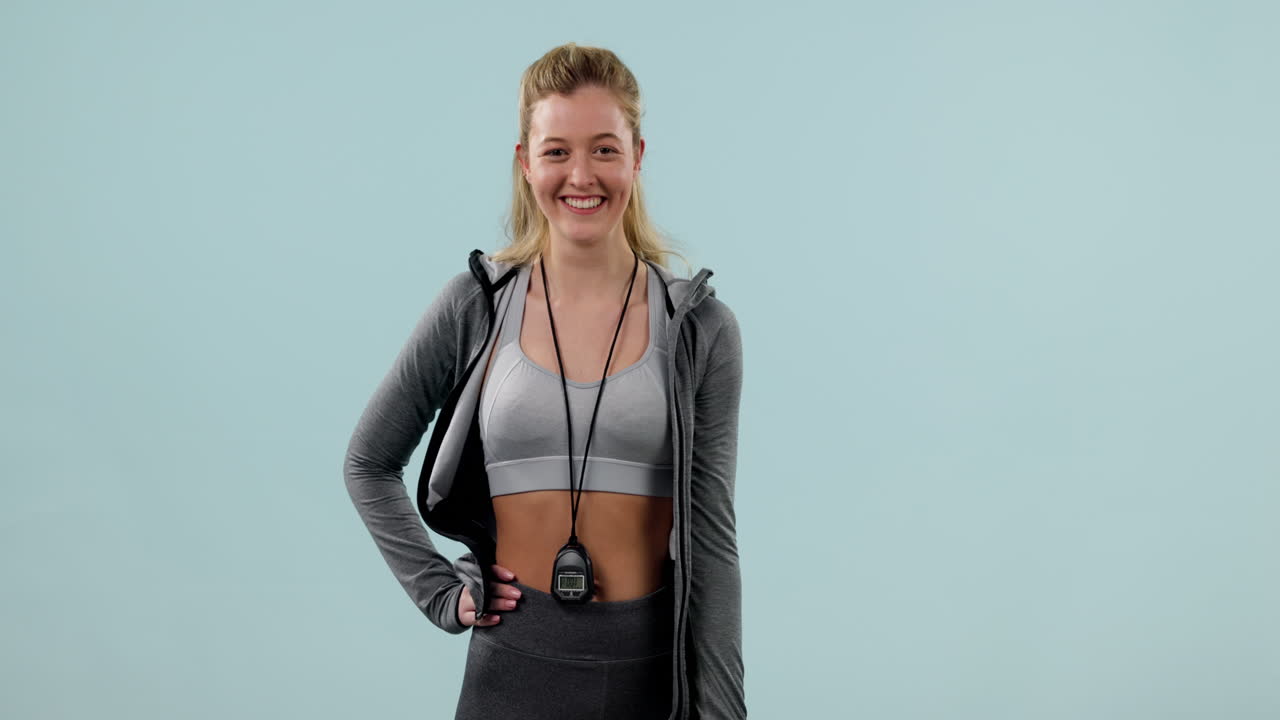 Bodybuilder, woman and weightlifting with dumbbell