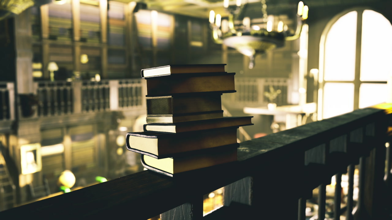 Closeup of historical books with tactile pages and rustic wooden background