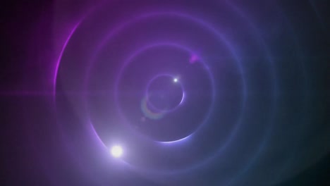 Animation-of-universe-with-orbits-spinning-and-wandering-star-on-dark-background