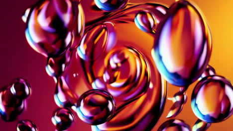 abstract holographic liquid swirls