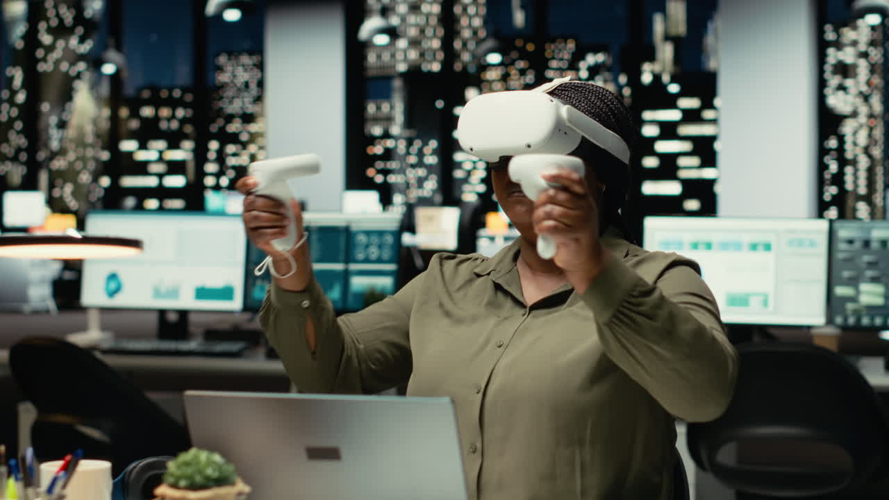 Black general director employs AI gadgets with virtual reality in the office