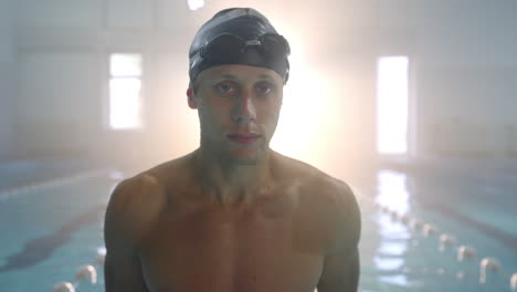 swimmer in a pool