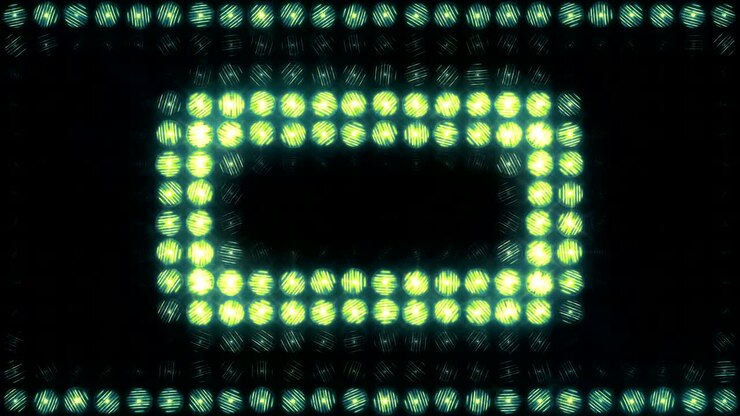 Square Pulse flashing light wall