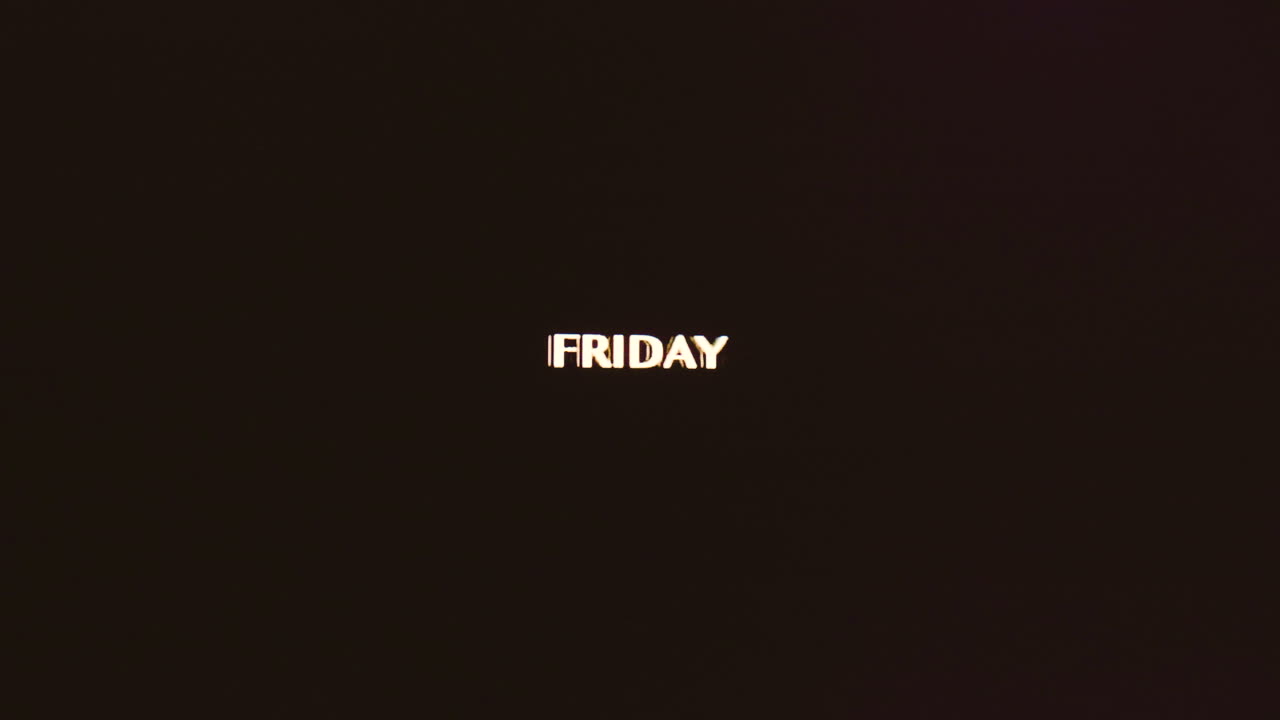 el viernes lentamente se convierte en un arco iris multicolor verde azul dominante patrón estático