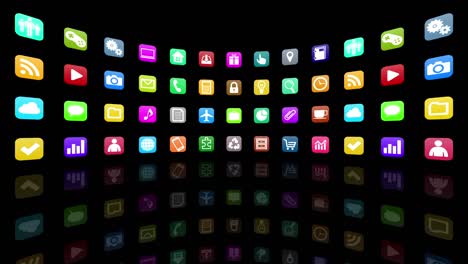 technology icon network symbol digital devices on the internet background