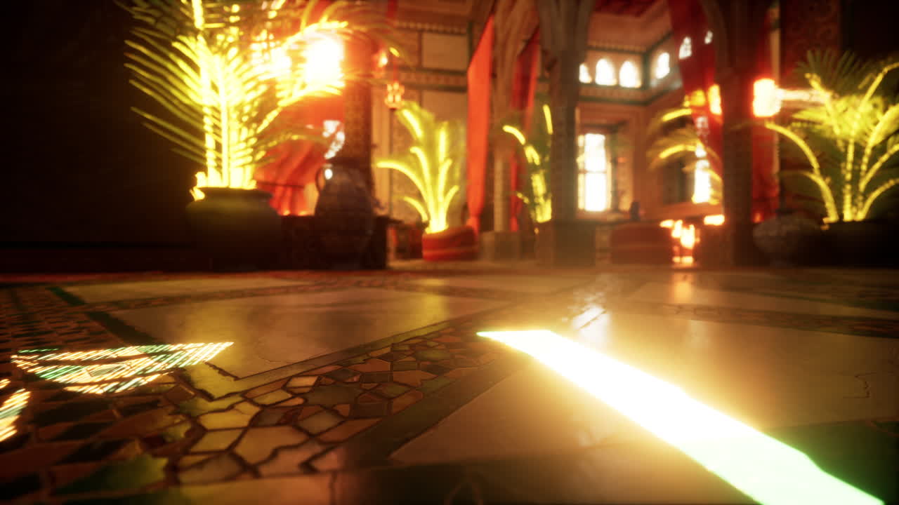 고급스러운 궁전 내부