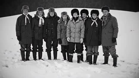 children in winter clothing