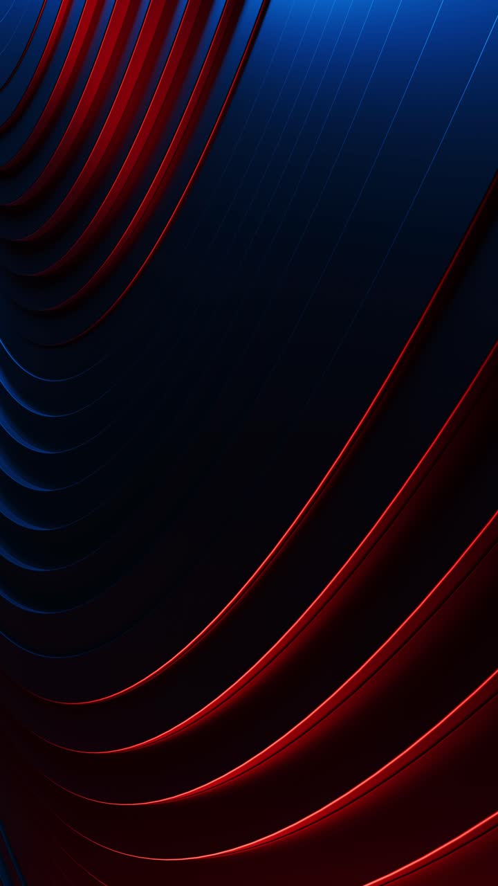 fondo rojo y azul con líneas onduladas en él. animación en bucle vertical