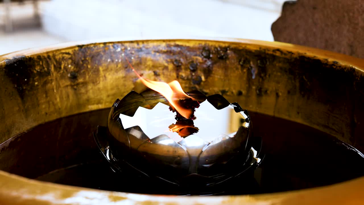 성전 에 불꽃 이 박이는 것