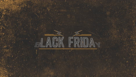 black friday on hipster texture with thunderstorm
