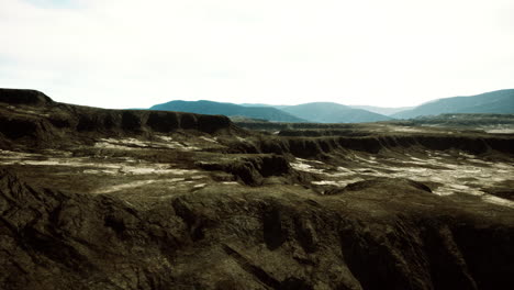 alien planet landscape: barren rocky desert