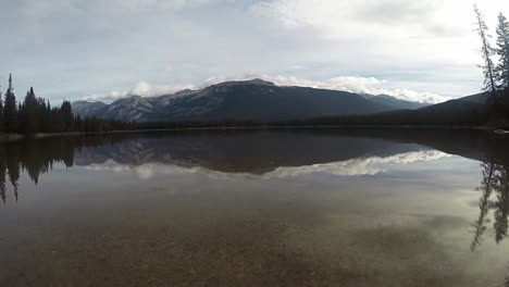 timelapse on a lake in canada