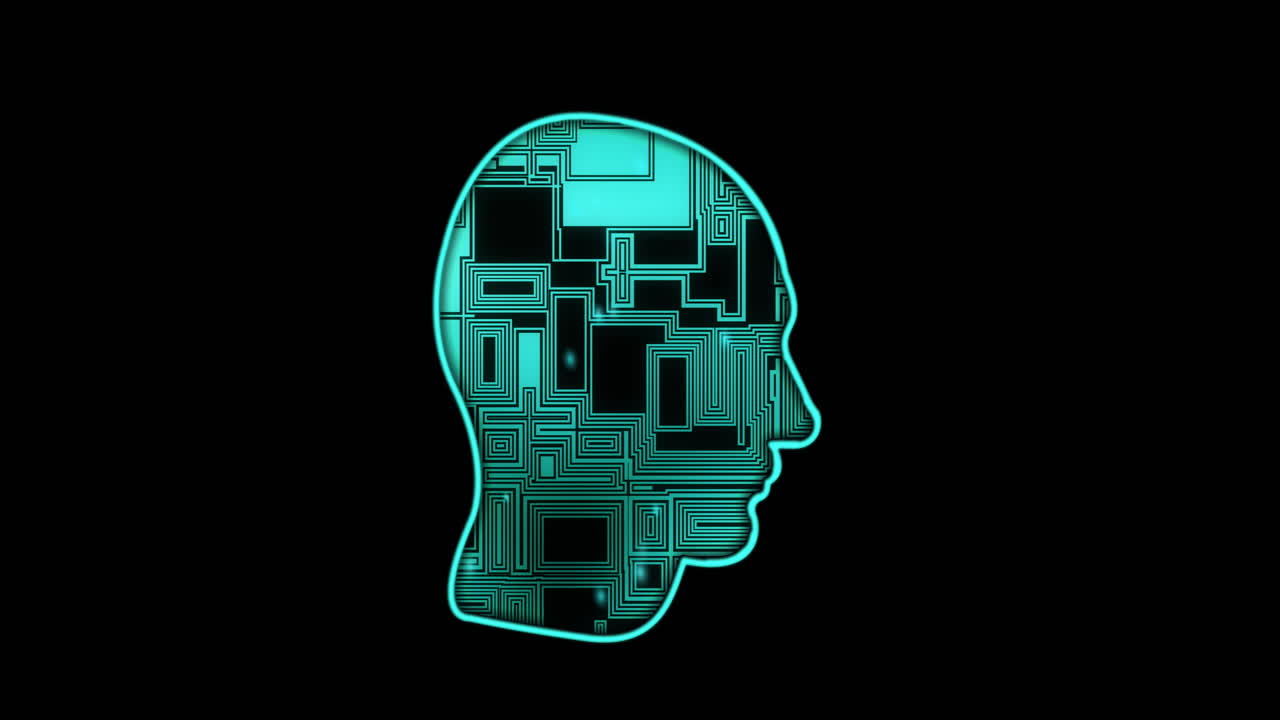 Premium stock video - Animation of digital data processing with circuit ...