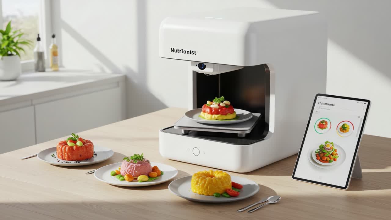 Innovative Food Preparation with Smart Cooking Device: Experience the Future of Meal Creation and Presentation with a High-Tech Culinary Gadget
