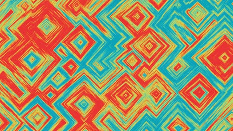 fondo animado abstracto de cuadrados naranja-azul que fluyen abstractamente