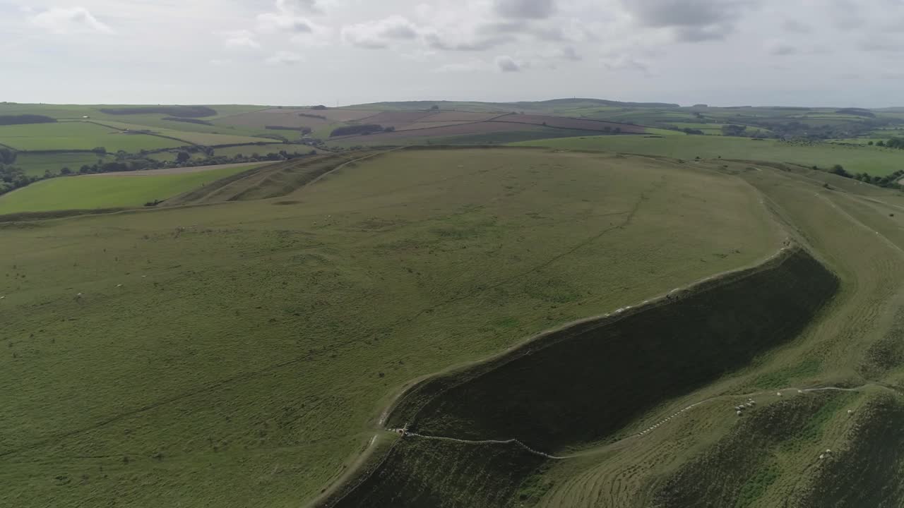 vista aérea de un paisaje verde