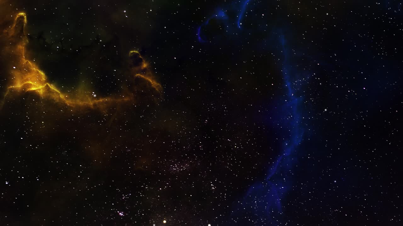 estrellas, polvo y gas nebulosa en una galaxia lejana 4k