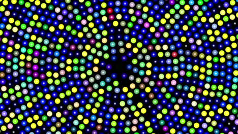 fondo abstracto con puntos rotativos de colores