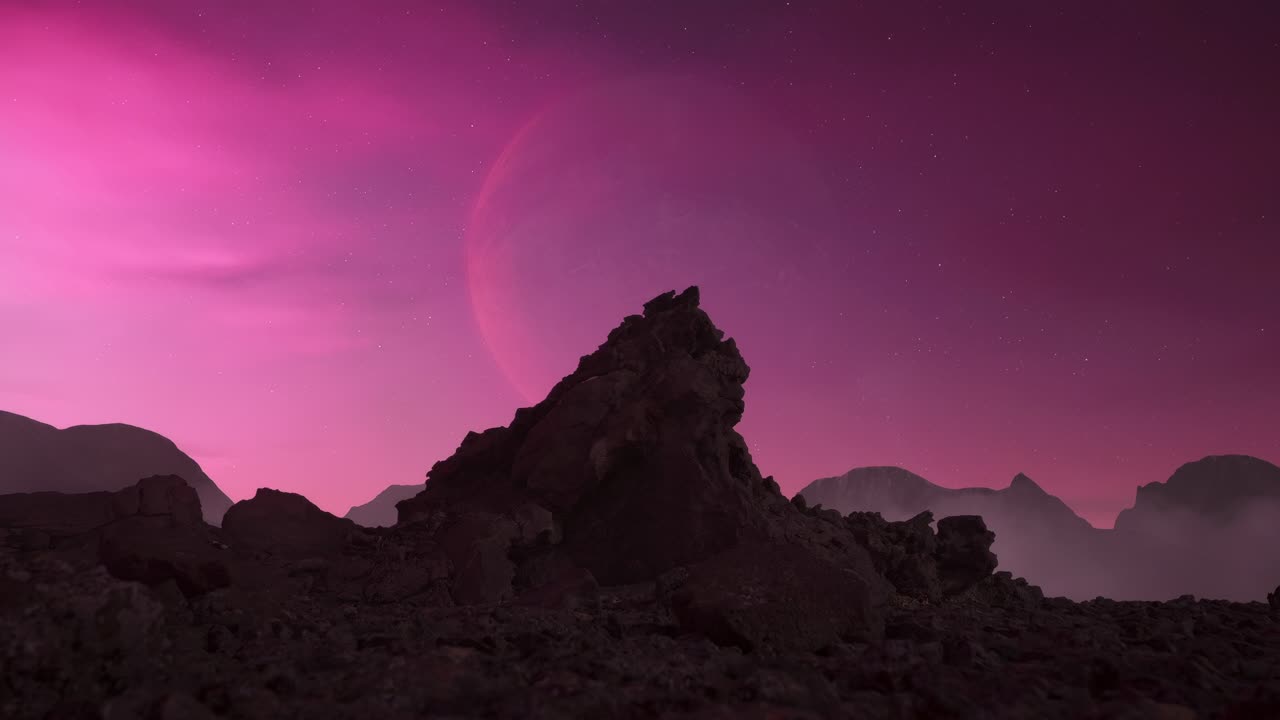 Malebný výhled na skalnatý, drsný horský vrchol.