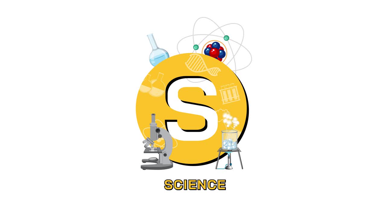 Animation showcasing Science, Technology, Engineering, Mathematics