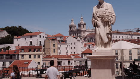 lisbon cityscape with historical buildings