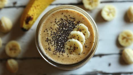 heerlijke bananen smoothie.