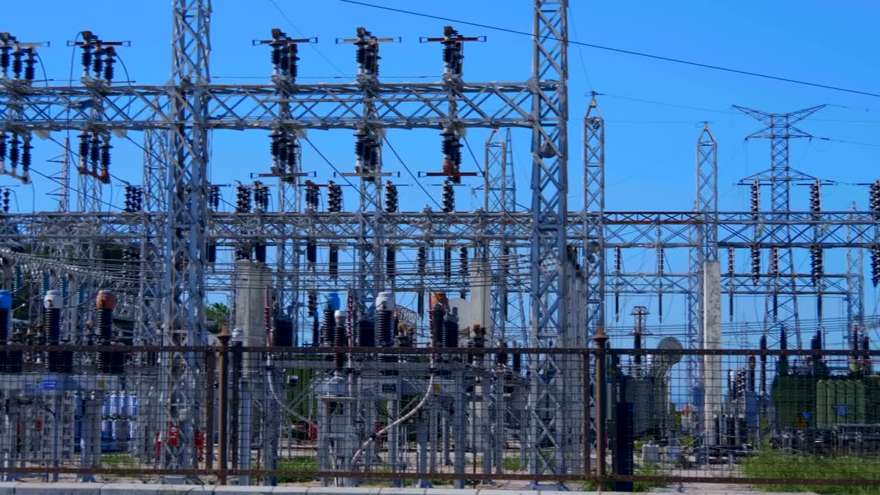 Distributive electrical substation with a huge amount of equipment